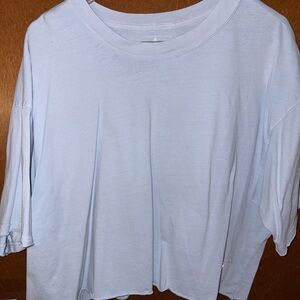 Free People Light Blue Top CROPPED